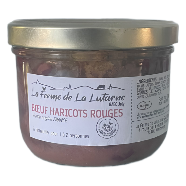 Boeuf cuisiné aux haricots rouges 400g (2 personnes)